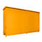 Regalcontainer BAUER CEN 75-3, Stahl, Schiebetor, B 7800 x T 1550 x H 4545 mm, orange