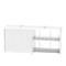 Regalcontainer BAUER CEN 81-2, Stahl, Schiebetor, B 8215 x T 1550 x H 3145 mm, weiß