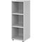Regale Breno, 3 OH, 28 kg je Boden, B 400 x T 400 x H 1100 mm, Spanplatte, lichtgrau