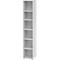 Regale Breno, 6 OH, 28 kg je Boden, B 400 x T 400 x H 2156 mm, Spanplatte, lichtgrau