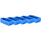 Regalkasten SSI Schäfer RK 421, 8 Fächer, Etikettenhalter, L 408 x B 162 x H 115 mm, Polystyrol, blau, 5 Stück