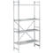 Regalsystem, Grundregal, Edelstahl, gelochter Boden, H 2000 x B 900 x T 400 mm