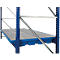 Regalwanne, Polyethylen, einhängbar, unterfahrbar, m. verzinktem Gitterrost, B 1780 x T 1300 x H 250 mm