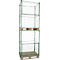Rehausse grillagée, pour europalettes, charge utile jusqu'à 800 kg, trappe d'ouverture, empilable, L 1200 x l 800 x H 1600 mm, acier, vert may RAL 6017