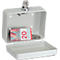 Reiffel Caissette à monnaie avec fente d'introduction, serrure à cylindre, L 125 x H 95 x P 60 mm, blanc