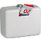 Reiffel Geldkassette mit Einwurfschlitz, Zylinderschloss, B 125 x H 95 x T 60 mm, weiss