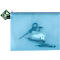 Reißverschlussbeutel FolderSys, A4, Stärke 0,20 mm, B 357 x H 272 mm, PVC-freie Folie, blau-transparent