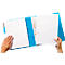 Reliures de documents Clip Plus JALEMA, plastique, hauteur complète, 10 p., noir