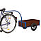 Remolque de bicicleta, ligero, con laterales, 700 x 425 mm
