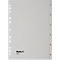 Répertoire Biella, pour DIN A4, 6 parties, numérique 1-6, onglets numérotés, perforation universelle, impression index, L 297 x l 225 mm, polypropylène, gris