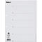 Répertoire Biella, pour DIN A4, 6 parties, numérique 1-6, onglets vierges, perforation 4 trous, impression index, L 297 x l 225 mm, carton, blanc