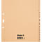 Répertoire Biella, pour DIN A4, couverture partielle, 31 pièces, numérique 1-31, L 255 x l 245 x H 4 mm, papier, brun clair