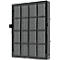 A black air filter with a grid-like pattern, divided into 16 rectangular sections.