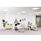Repose-pieds Fellowes Breyta™, réglable en hauteur &amp; inclinable, option bascule, poignée de transport, plastique 100 % recyclable, blanc