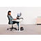 Repose-pieds Fellowes Breyta™, réglable en hauteur &amp; inclinable, option bascule, poignée de transport, plastique 100 % recyclable, noir