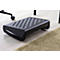 Repose-pieds Fellowes Breyta™, réglable en hauteur &amp; inclinable, option bascule, poignée de transport, plastique 100 % recyclable, noir