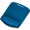 Repose-poignet pour tapis souris PlushTouch Fellowes, antidérapant, ergonomique, bleu