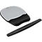 Repose-poignets avec tapis souris et repose-poignets pour clavier Memory Foam- noir/argent - set avantageux