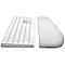 Repose-poignets ErgoSoft Kensington, pour claviers plats, rembourré, similicuir, gris