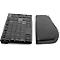 Repose-poignets ErgoSoft Kensington, pour claviers plats, rembourré, similicuir, noir