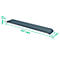 Repose-poignets Leitz Ergo, pour toute la longueur des claviers, L 71 x P 437 x H 22 mm, gris velours