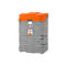 Réservoir d'huile usée CUBE, système complet, l. 1200 x P 800 x H 1800 mm, 1000 L, avec filtre et égouttoir