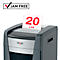 Rexel Momentum Extra XP420+ papiervernietiger, mobiel, P4, deeltjes snijden 4 x 35 mm, 60 l, 20 vel snijcapaciteit, zwart