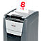 Rexel Optimum AutoFeed+ 225M papiervernietiger P5, volledig automatisch, micro cut 2 x 15 mm, 60 l, 225 vellen snijcapaciteit, met rollen, zwart
