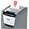 Shredder with paper; a sheet shows red 8 x A4.