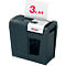 Rexel Secure MC3 Whisper-Shred™ papiervernietiger P5, micro cut 2 x 15 mm, 10 l, snijcapaciteit van 3 vellen, anti-papierstoringstechnologie, zwart