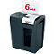 Rexel Secure MC6 Whisper-Shred™ Aktenvernichter P5, Mikroschnitt 2 x 15 mm, 18 l, 6 Blatt Schnittleistung, Anti-Papierstau-Technologie, schwarz