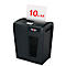 Rexel Secure X10 Aktenvernichter P4, Partikelschnitt 4 x 40 mm, 18 l, 10 Blatt Schnittleistung, Anti-Papierstau-Technologie, schwarz