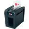 Rexel Secure X6-SL Slimline Whisper-Shred™ Aktenvernichter P4, Partikelschnitt 4 x 40 mm, 10 l, 6 Blatt Schnittleistung, schwarz