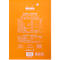 Rhodia Bloc No.18, 80 feuilles, DIN A4, 80 g/m², couverture cartonnée, agrafé, papier velin, certifié PEFC®, réglure à points, orange