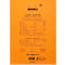Rhodia Block No.18, 80 Blatt, DIN A4, 80 g/m², Kartoneinband, geheftet, Velinpapier, PEFC®-zertifiziert, kariert, orange