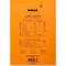 Rhodia Block No.18, 80 Blatt, DIN A4, 80 g/m², Kartoneinband, geheftet, Velinpapier, PEFC®-zertifiziert, liniert, mit Rand, orange