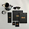 Rhodia Block No.18, 80 feuilles, DIN A4, 80 g/m², couverture cartonnée, agrafé, papier velin, certifié PEFC®, quadrillé, noir