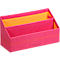 Rhodia Briefhalter, 2 Fächer, mit Trennwand, Kunstleder, 250 x 100 x 140 mm, himbeer