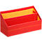 Rhodia Briefhalter, 2 Fächer, mit Trennwand, Kunstleder, 250 x 100 x 140 mm, mohnrot