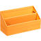 Rhodia Briefhalter, 2 Fächer, mit Trennwand, Kunstleder, 250 x 100 x 140 mm, orange
