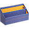 Rhodia Briefhalter, 2 Fächer, mit Trennwand, Kunstleder, 250 x 100 x 140 mm, saphirblau