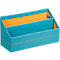 Rhodia Briefhalter, 2 Fächer, mit Trennwand, Kunstleder, 250 x 100 x 140 mm, türkis