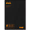 Rhodia Composition Book cahier de notes, 80 feuilles, DIN A5, 80g/m², relié, quadrillé, noir