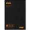 Rhodia Composition Book Notizheft, 80 Blatt, DIN A5, 80g/m², Fadengebunden, liniert, mit Rand, schwarz