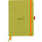 Rhodia Notizbuch Goalbook, 120 Blatt, DIN A5, 90 g/m², Hardcover, gepunktet, anis
