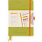 Rhodia Notizbuch Goalbook, 120 Blatt, DIN A5, 90 g/m², Hardcover, gepunktet, anis