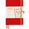 Rhodia Notizbuch Goalbook, 120 Blatt, DIN A5, 90 g/m², Hardcover, gepunktet, mohnrot