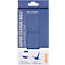 Blue product packaging for a mobile phone stand, with white text. Rhodia logo and product illustrations.