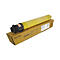 Gelbe Tonerkartusche und Box. Aufschrift "YELLOW GENUINE".