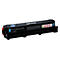 Schwarze Druckpatrone mit Beschriftung: Print Cartridge Cyan M C240. Aufdrucke mit Warnsymbolen.